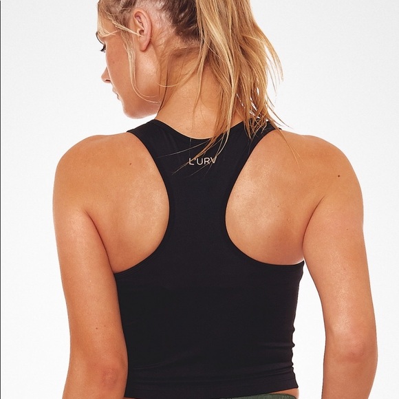 L’URV Luxury Midi Bra Top in Black NWT - Picture 6 of 8